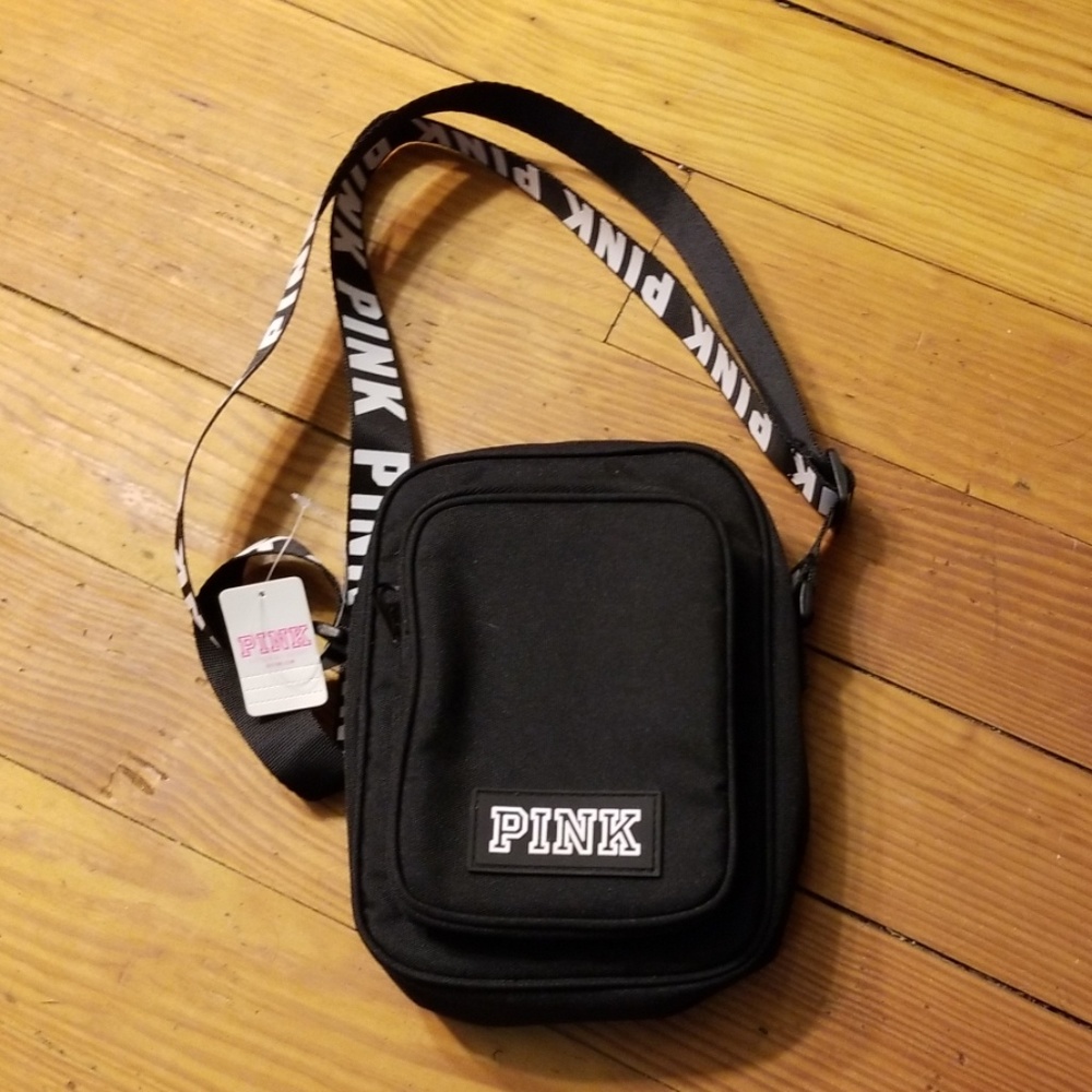 Pink Victoria's Secret black crossbody